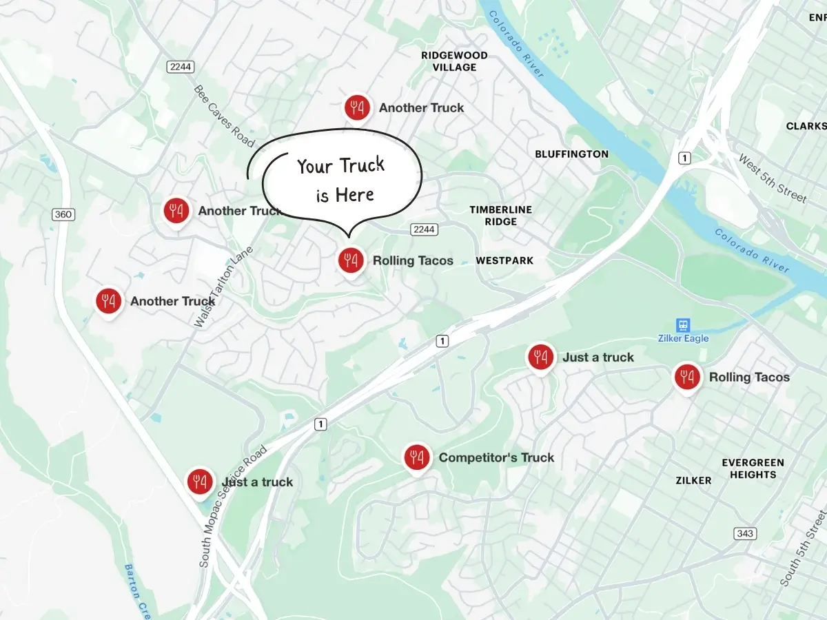 Your Food Truck is Here on the map